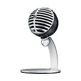 Shure MV5 Digitalkondensatormikrofon mit Cardioid - Plug -and -Play mit iOS, MAC, PC, Onscreen -Steuerung, enthält USB- und Blitzkabel - grau mit schwarzem Schaum