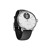 Withings Scanwatch – Hybrid-Smartwatch mit EKG, Herzfrequenz, SPO2 und Schlaf-Tracking, Sport-Smartwatch, Schrittzähler-Smartwatch mit Ladegerät – 38 mm – Weiß