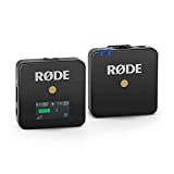 RØDE Wireless GO Ultrakompaktes drahtloses Mikrofonsystem mit integriertem Mikrofon - Schwarz