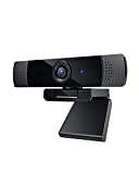 ABBB Webcam Full HD 1080P Stereo Mikrofon mit Rauschunterdrückung mit Rauschunterdrückung Plug & Play USB-Anschluss für Skype/Zoom/Cisco/PC/Mac/PC-LM1E