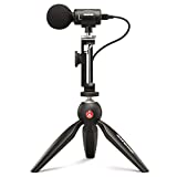 Shure MV88+ iPhone Mikrofon Video Kit - Digitales Stereo-Kondensatormikrofon für iPhone & Android mit Manfrotto PIXI Stativ