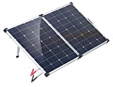 reVolt Solarpanel faltbar: Faltbares mobiles Solar-Panel mit monokristallinen Zellen, 160 Watt (Camping Solar)