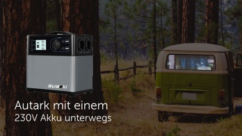 Mobile Stromversorgung mit 220V Akku und Steckdose